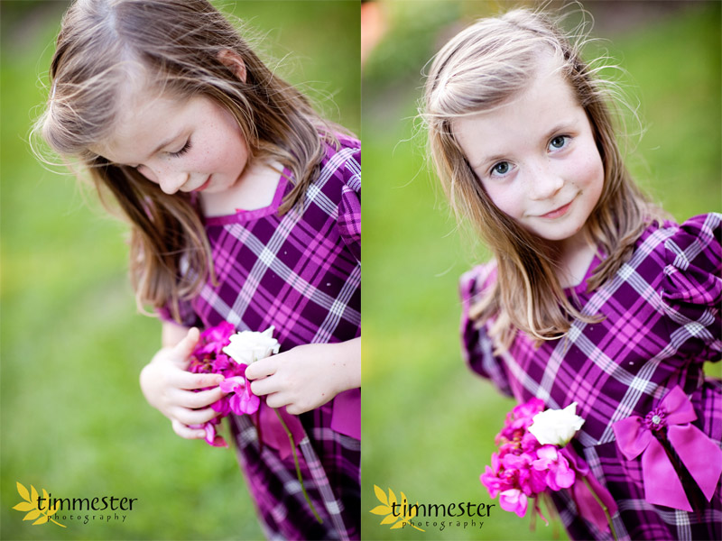Dani's niece collects some flowers :)