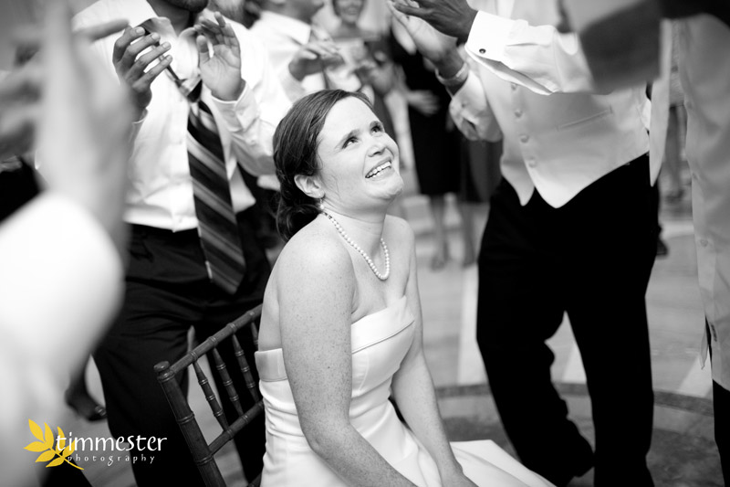Lisa gets "attacked" by the groomsmen on the dancefloor :)