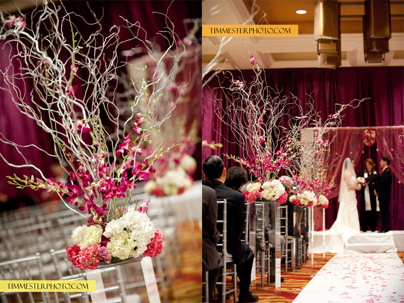 The lovely ceremony decor by Sachi Sood.