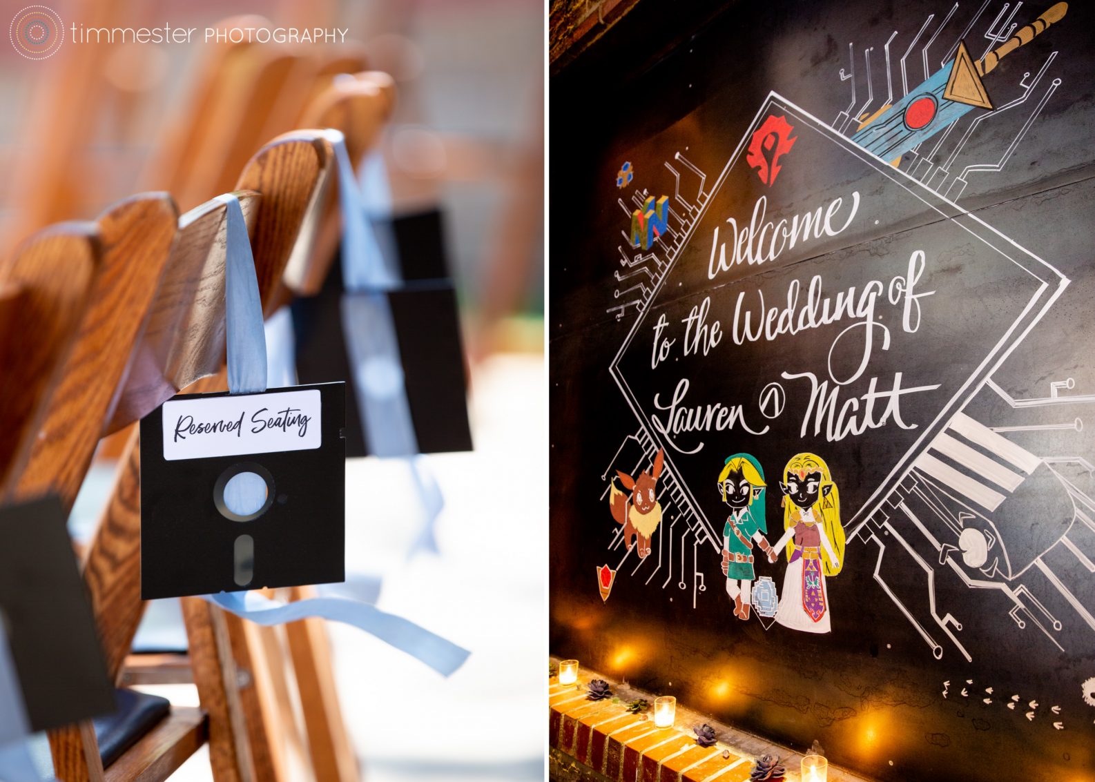 Nontraditional and fun wedding details in Durham, NC at The Cookery.