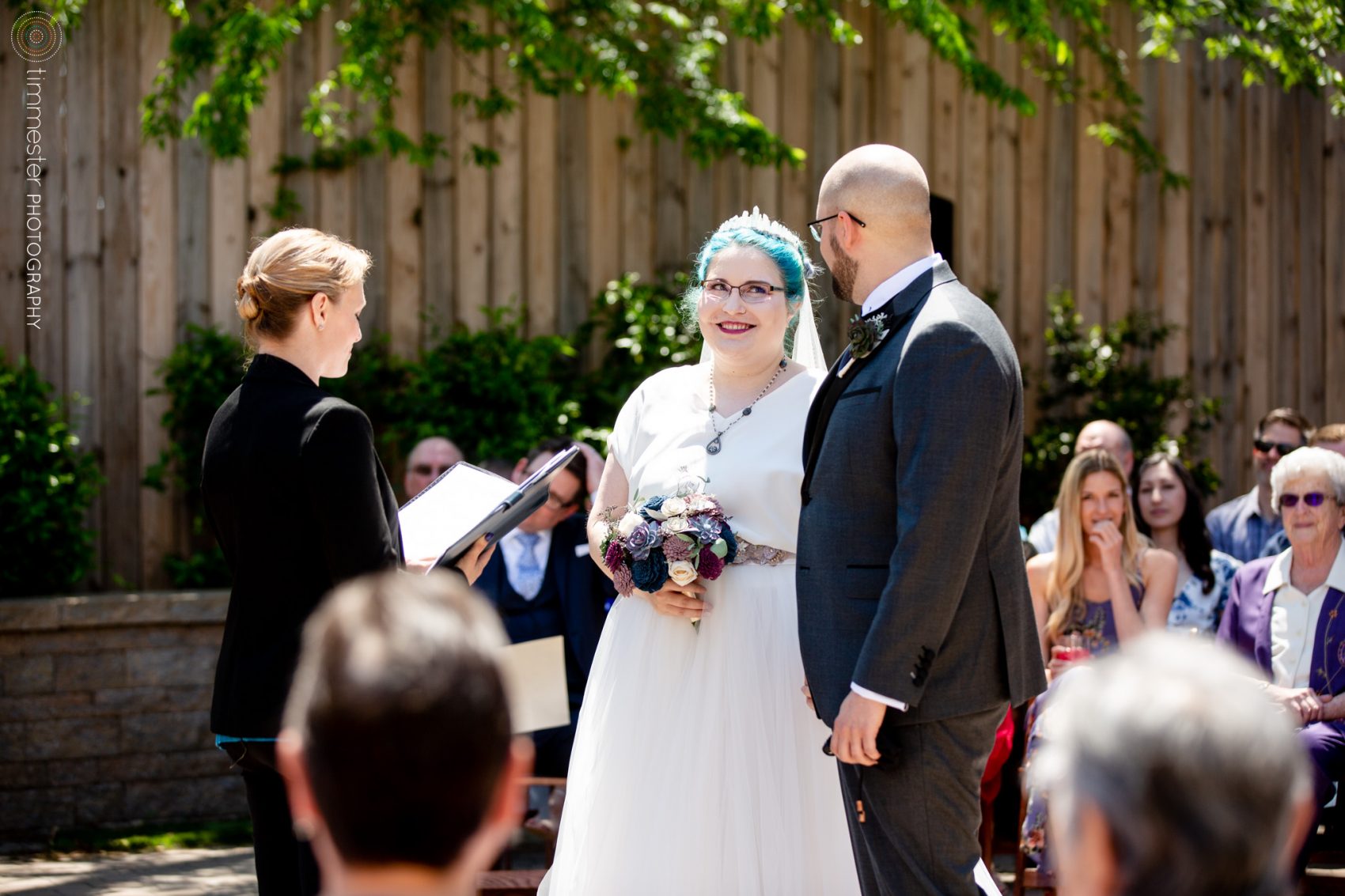 The Cookery hosts an unconventional, outdoor wedding ceremony in Durham, NC.