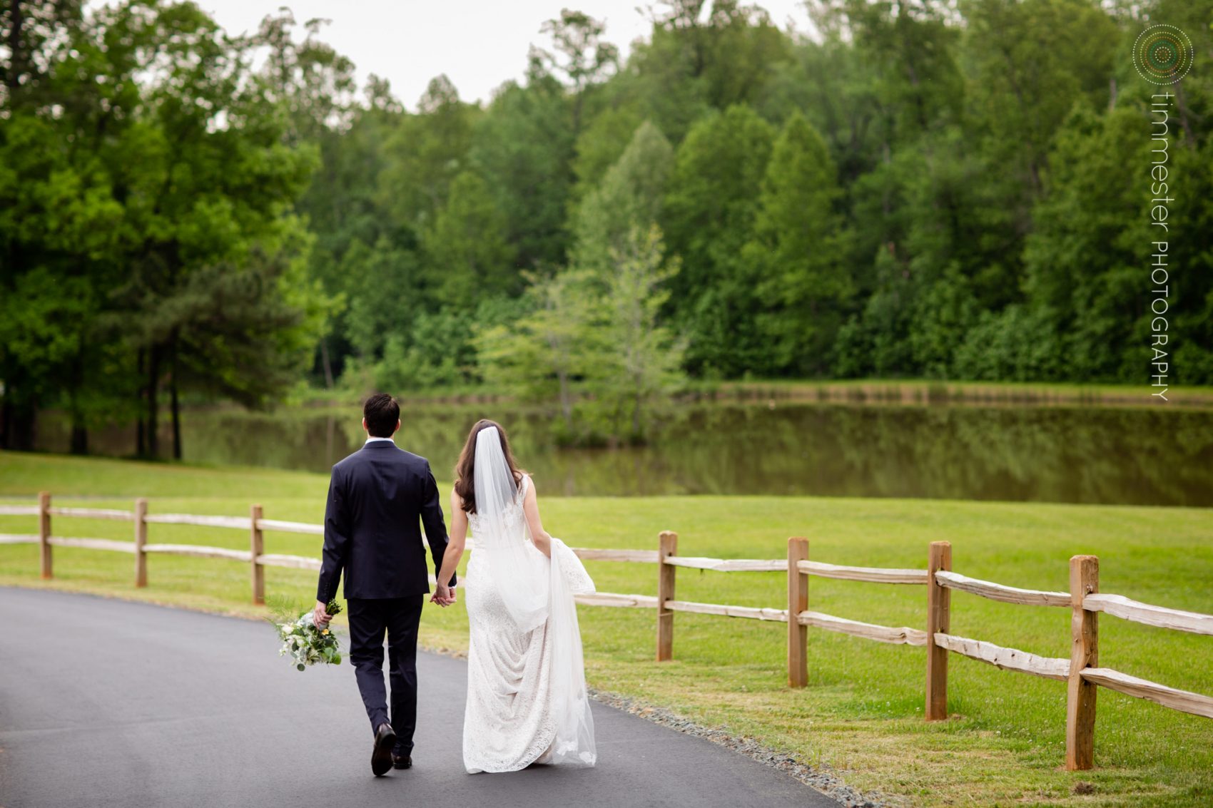 An outdoor wedding in Chapel Hill, NC at the Barn at Valhalla.