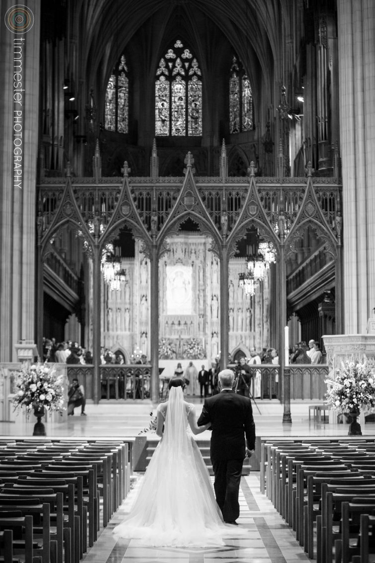 A wedding at the National Cathedral in Washington, Dc.