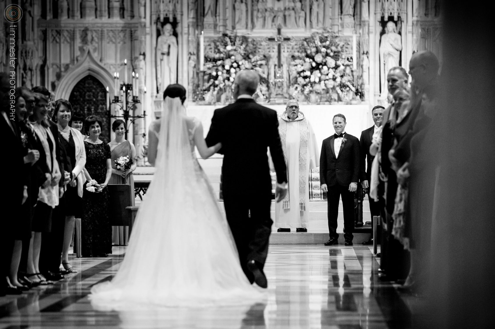 A Washington, DC wedding at The National Cathedral in the District of Columbia.