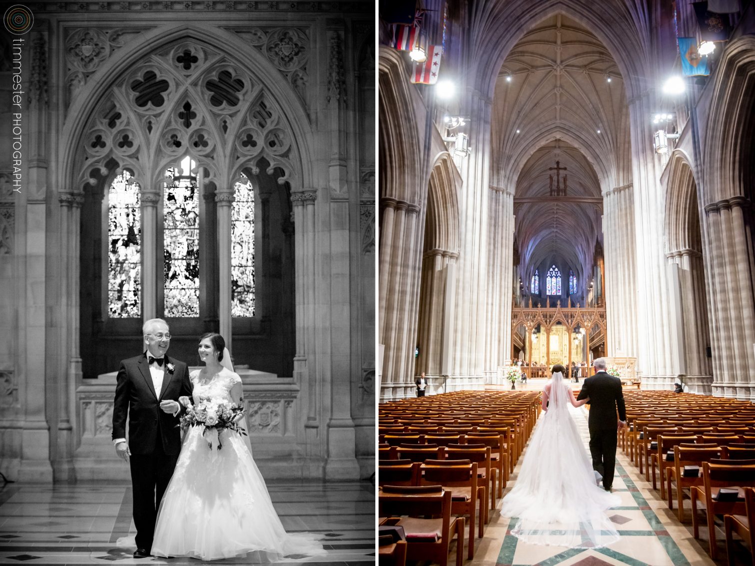 A beautiful wedding at The National Cathedral in Washington, DC.