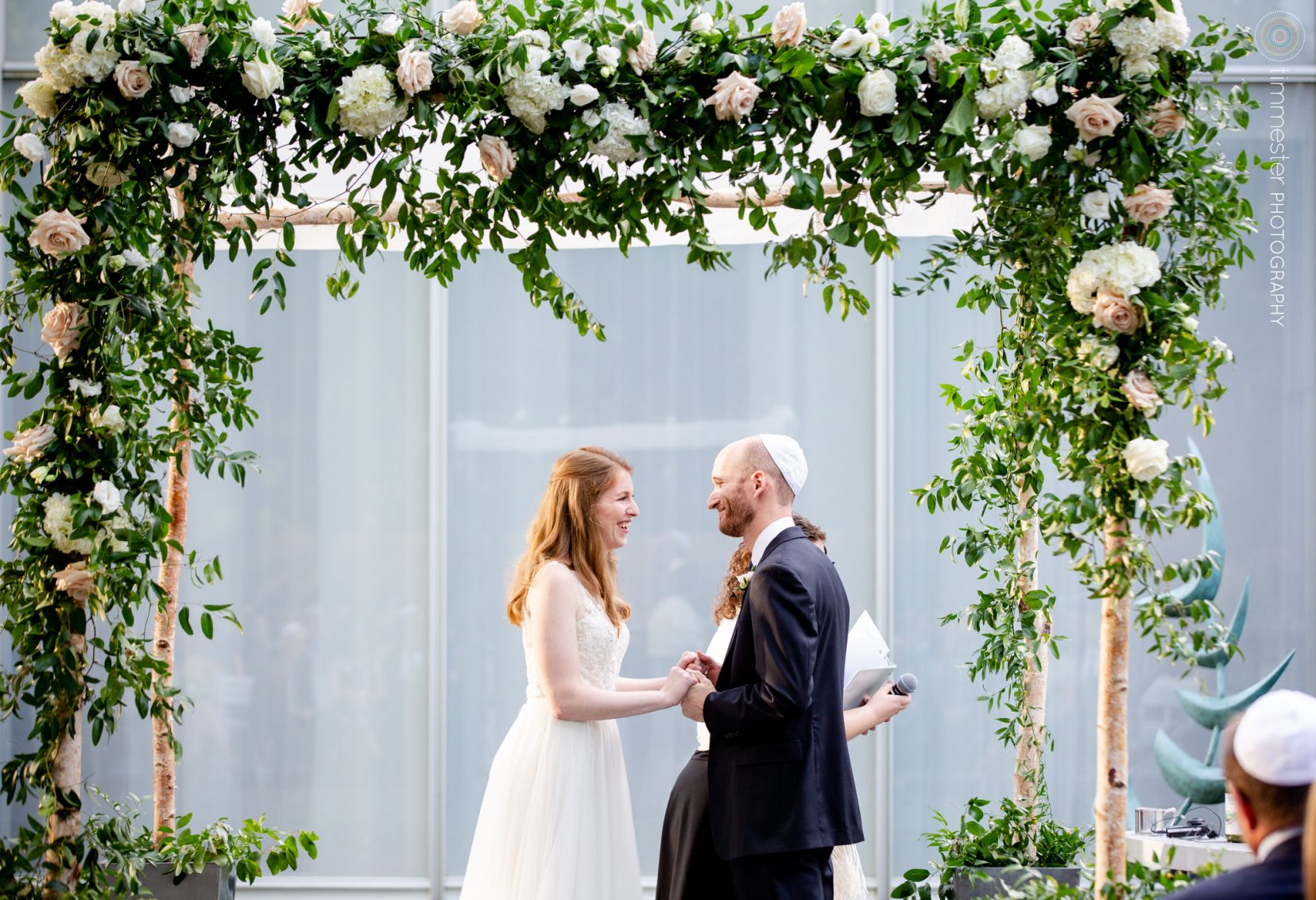 A beautiful outdoor ceremony at the North Carolina Museum of Art in Raleigh.