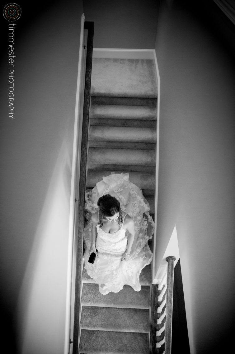 A bride leaves for her wedding in Raleigh, NC.