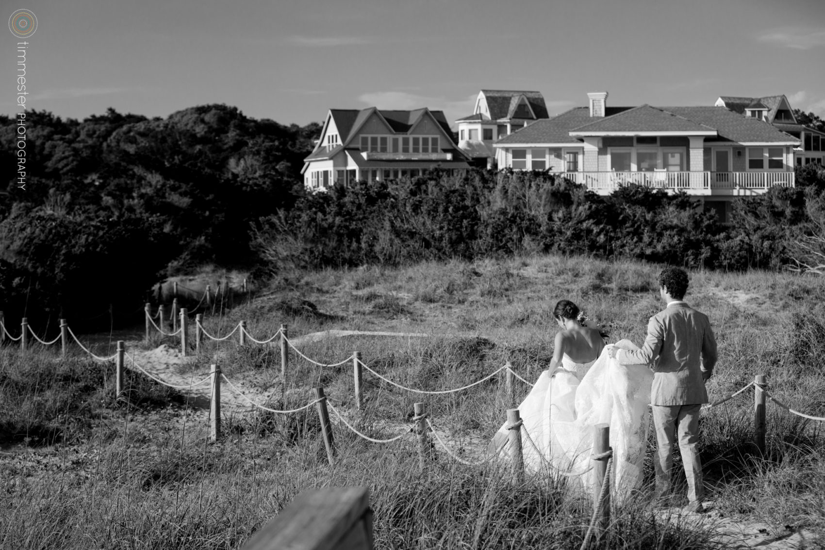 A Bald Head Island beach wedding ceremony in North Carolina
