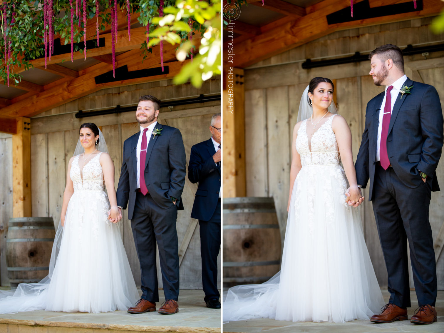 A Dorsett House outdoor wedding ceremony at Rivers & Bridges in Siler City, NC