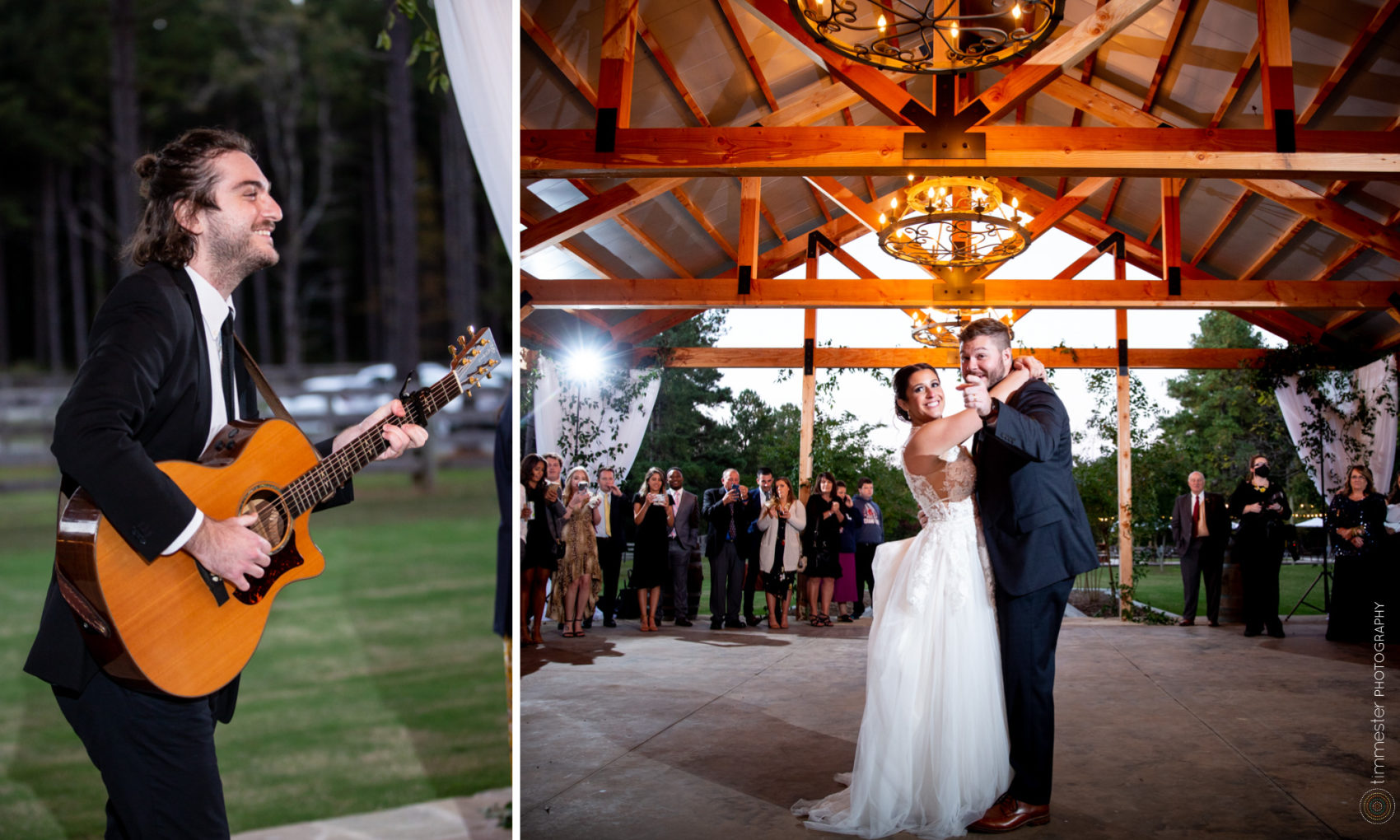 The First Dance and wedding reception for Brianna & Duncan at Dorsett House, Rivers & Bridges
