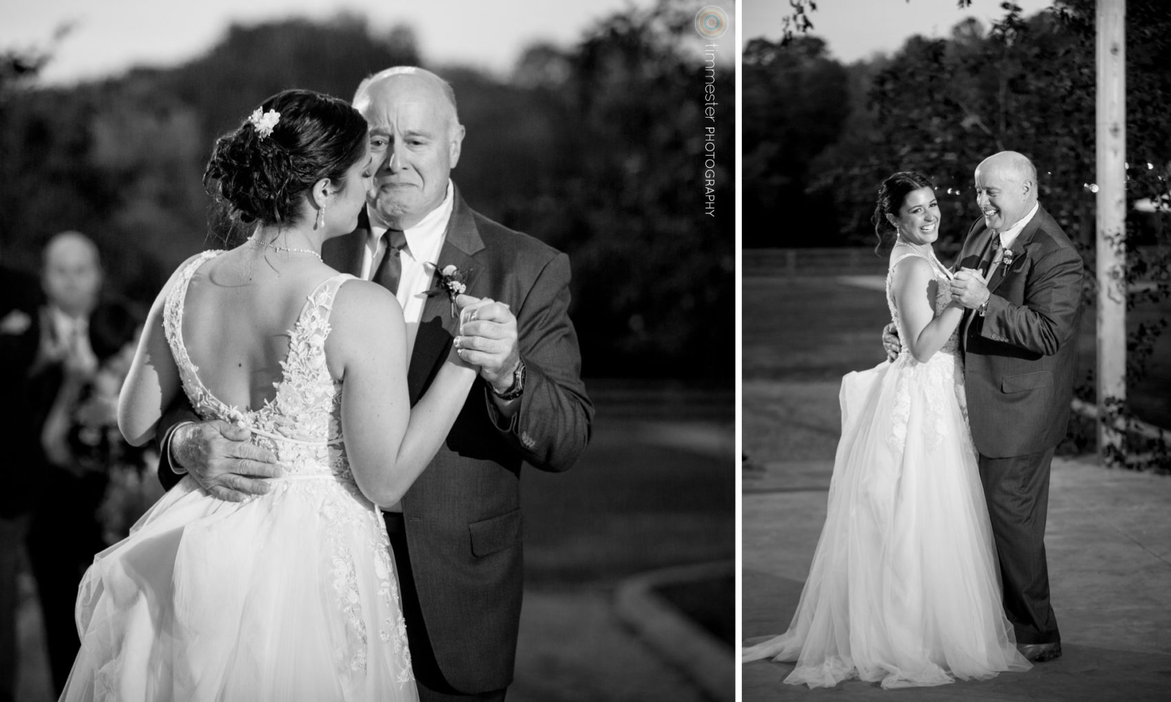 The Father and Daughter Dance during a reception at Rivers and Bridges, Dorsett House