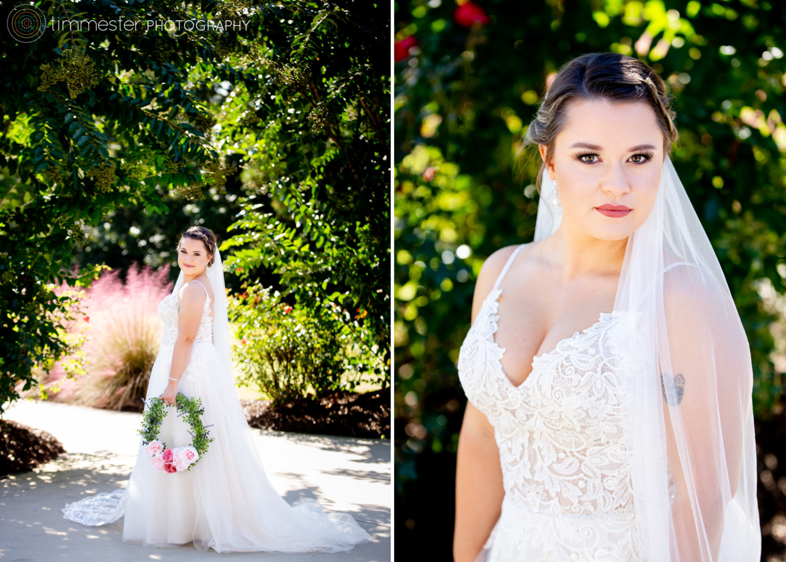Beautiful bridal portraits for Hayley and Cody's wedding at Sugarneck