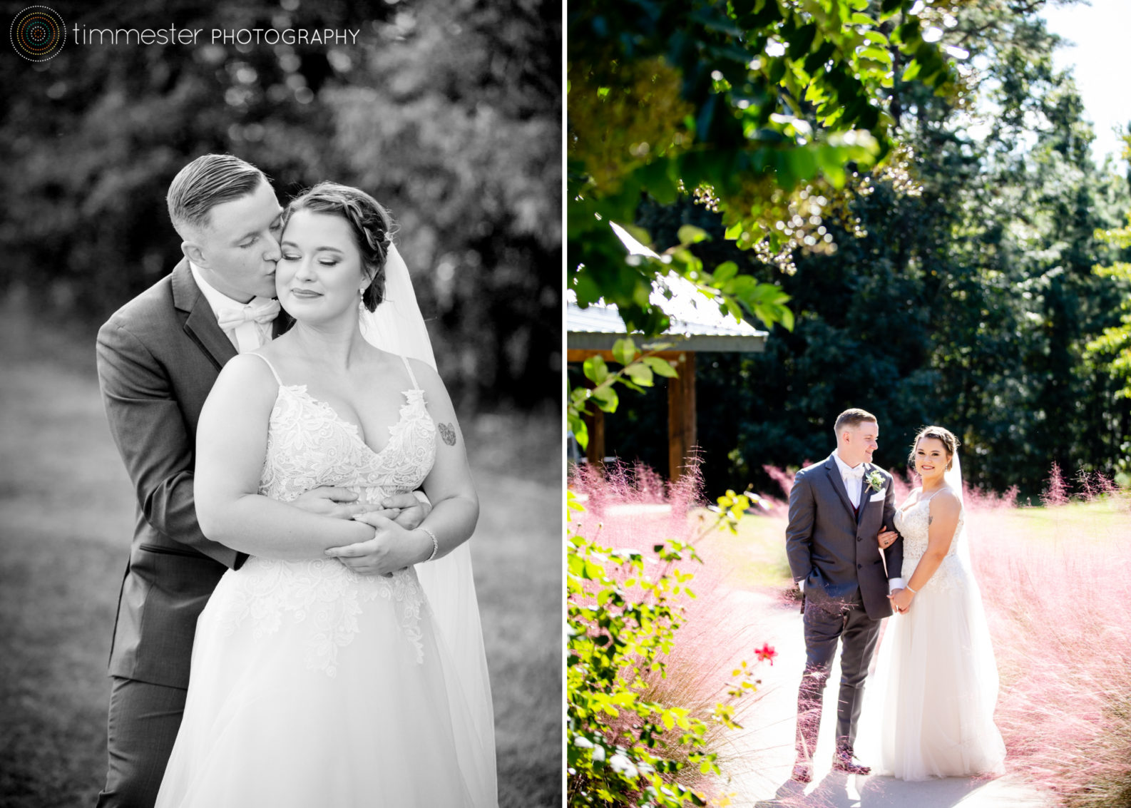 Wedding day ceremony and portraits at Sugarneck in Sanford, NC