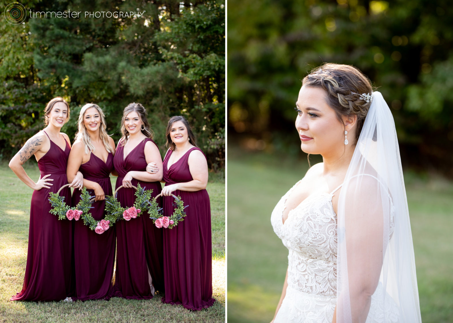 Bride and bridesmaid details for a wedding at Sugarneck in NC