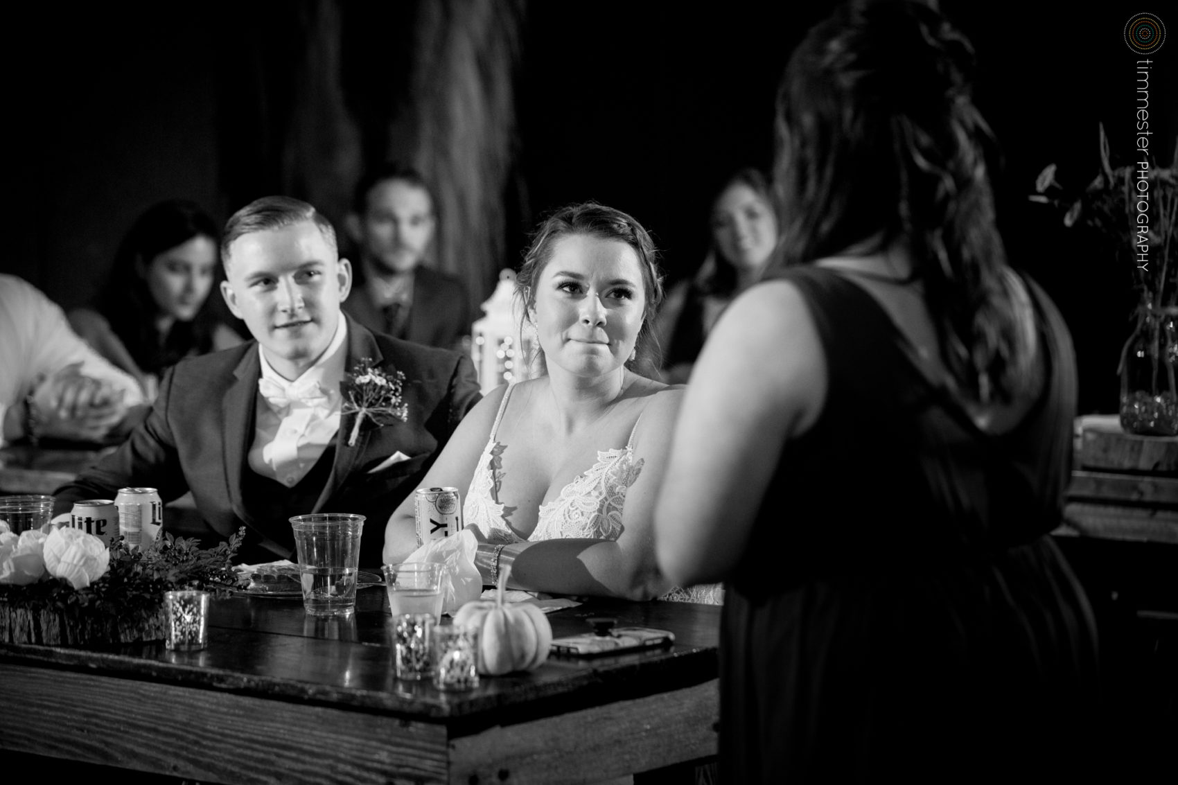 Maid of Honor's toast at Sugarneck wedding venue