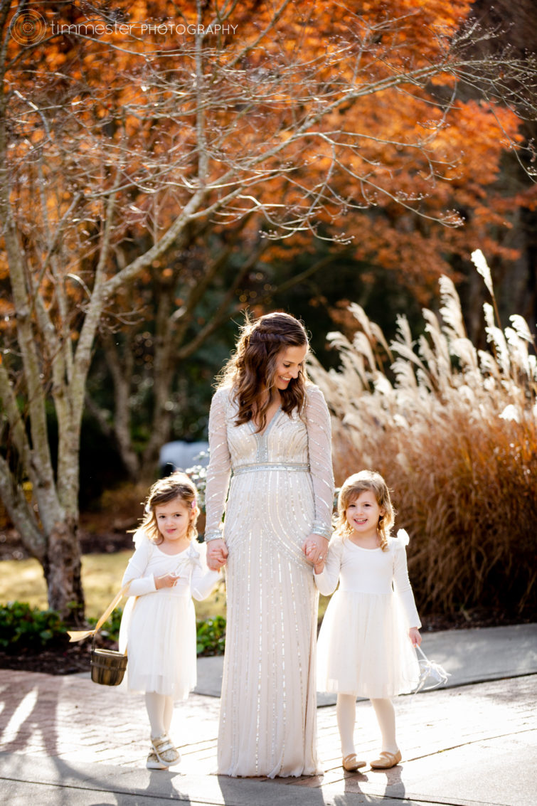 A Chapel Hill Carriage House wedding in December in North Carolina