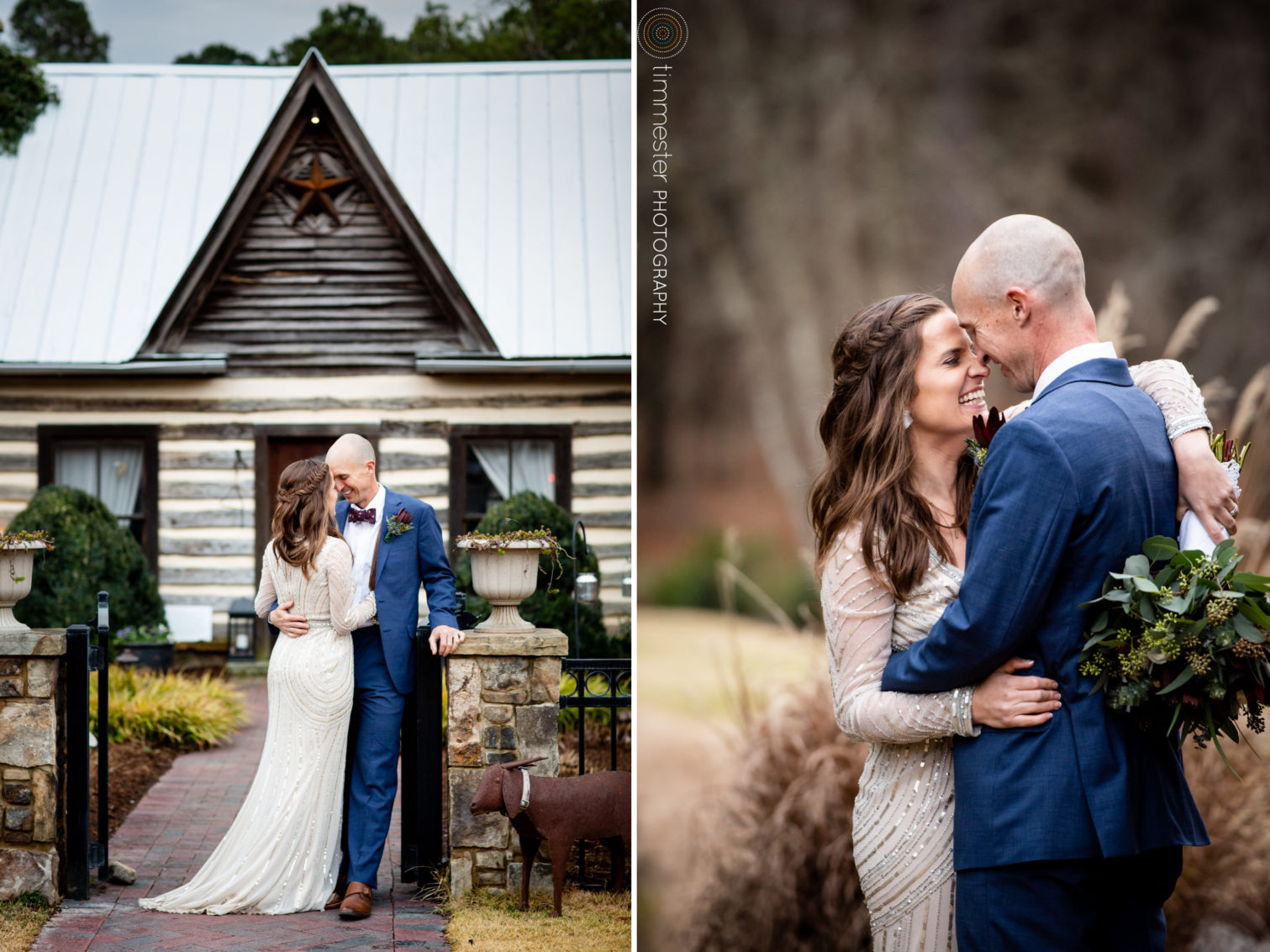 A gorgeous wedding and Bride & Groom at Chapel Hill Carriage House in North Carolina