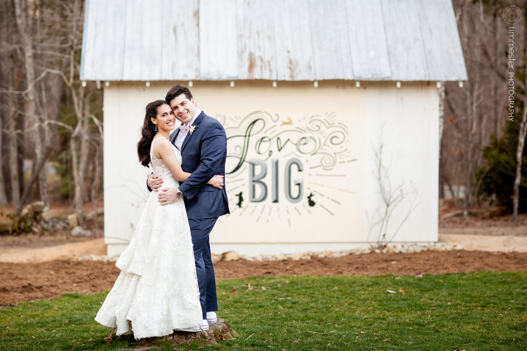 A spring, outdoor wedding and reception in Chapel Hill, NC at The Parlour at Mann's Chapel