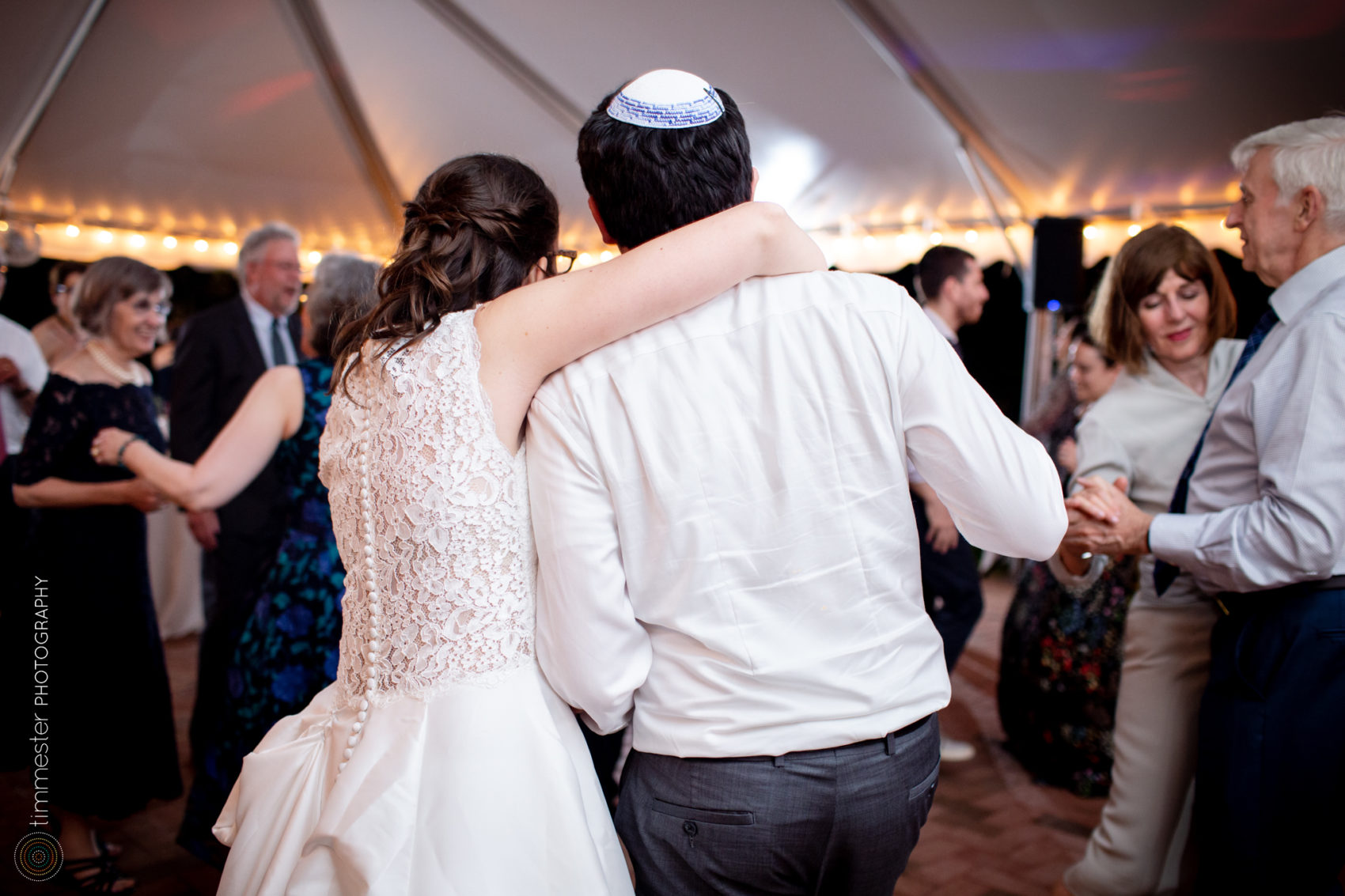 A Jewish wedding and reception outdoors at the Museum of Life and Science in Durham, NC