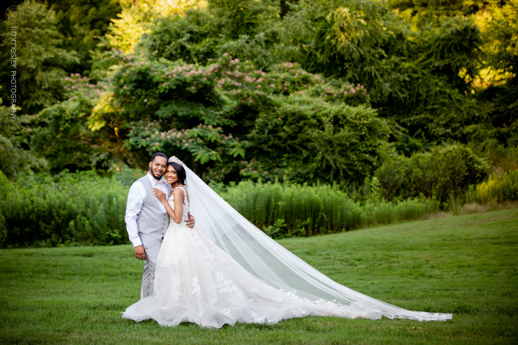 Bride and groom portraits and wedding at Highgrove Estate in Fuquay-Varina, NC