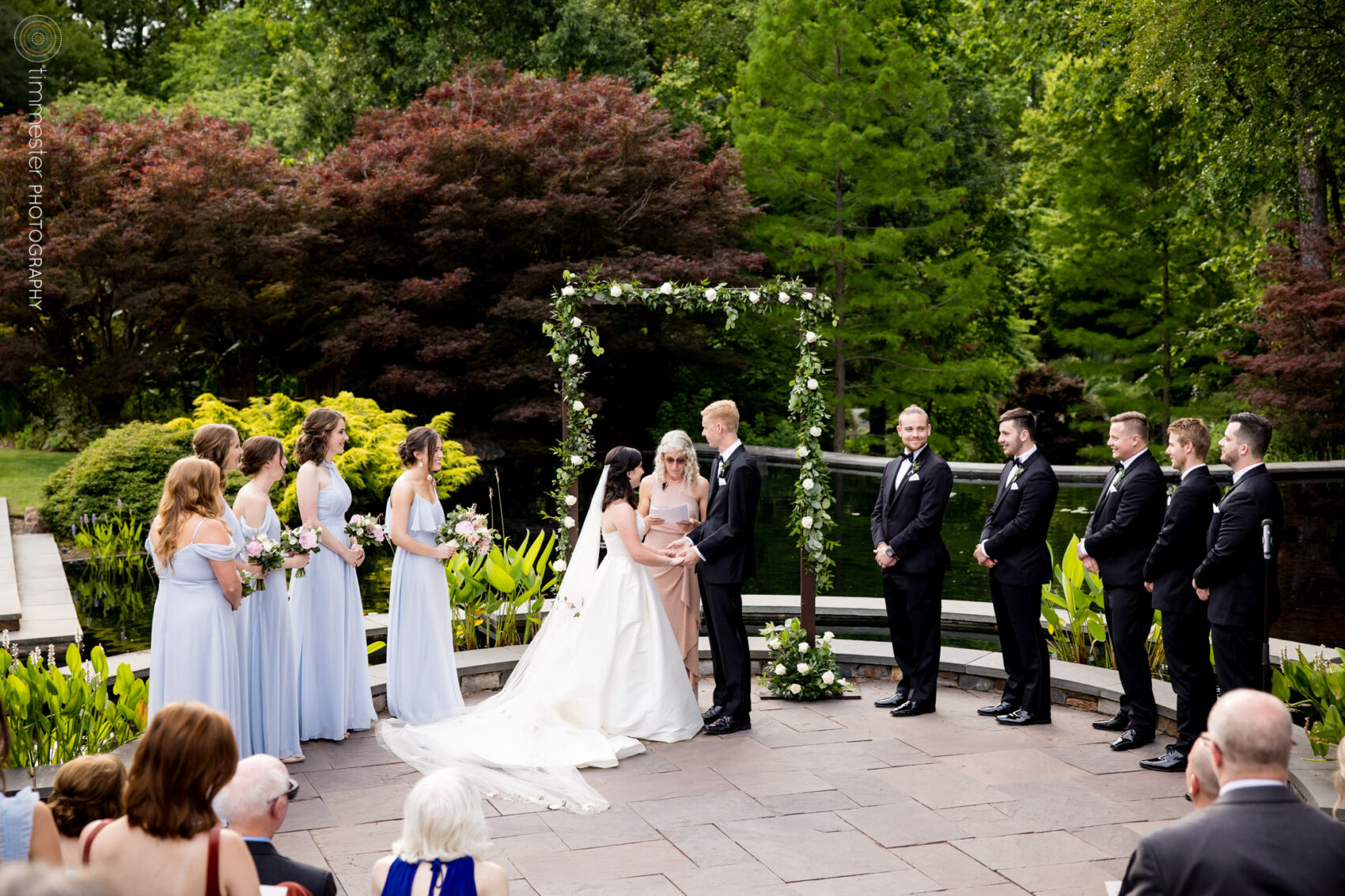 Duke Gardens wedding ceremony