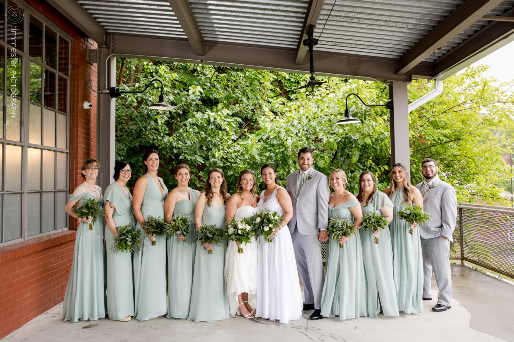 A rainy wedding day at The Rickhouse in Durham, NC