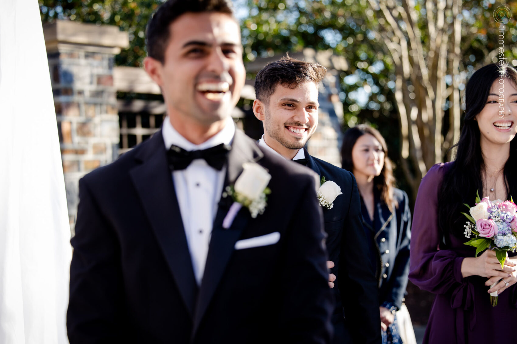 Outdoor wedding ceremony at Washington Duke Inn