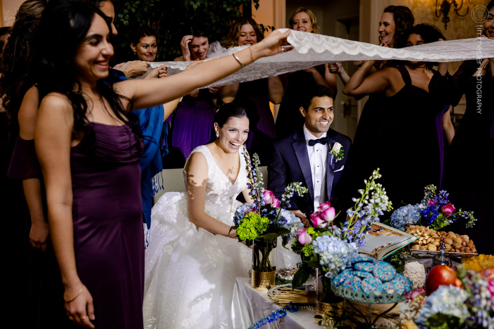 Persian ceremony during Washington Duke Inn wedding and reception