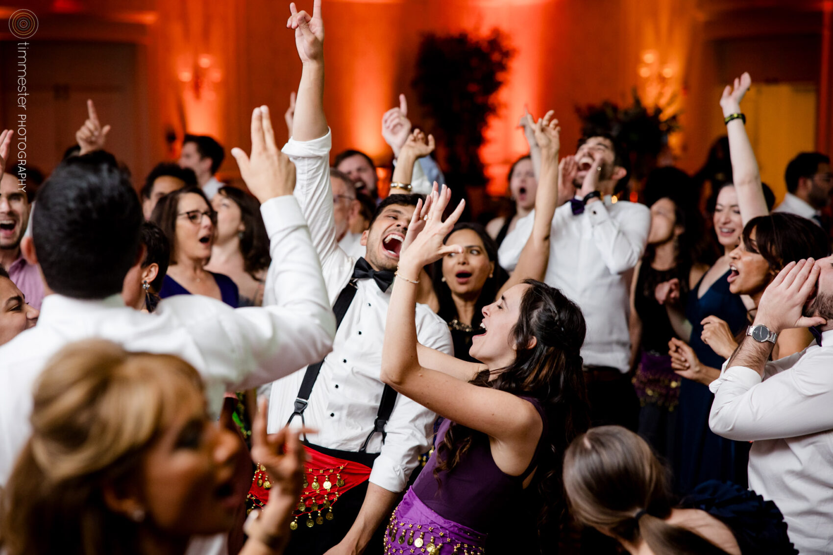 Wedding reception and dance party at Washington Duke Inn