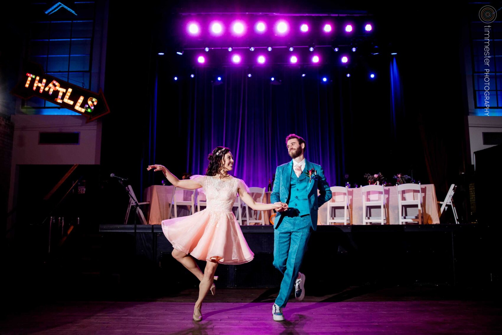 First dance for Haw River Ballroom wedding reception