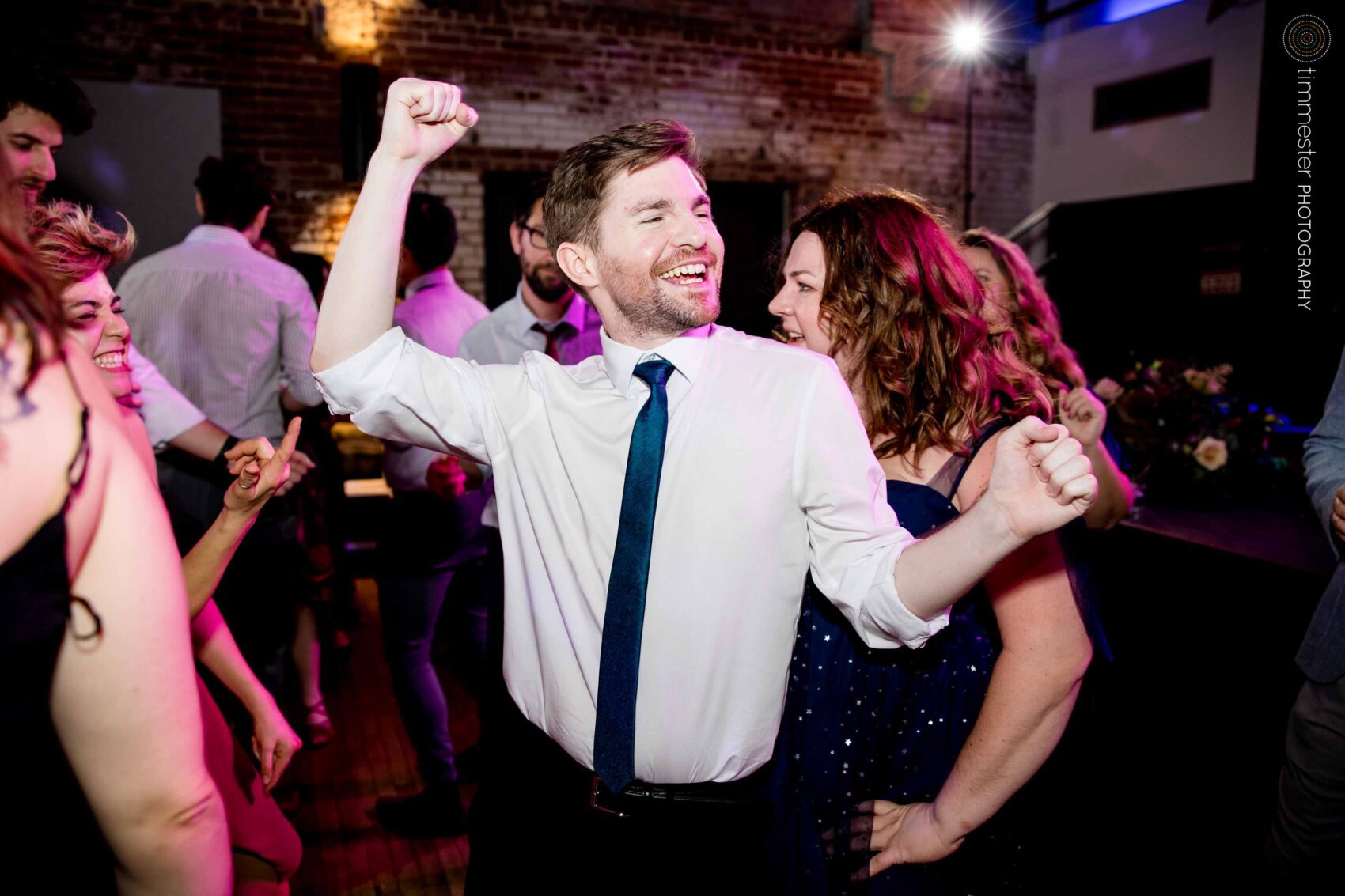 Wedding dance party at Haw River Ballroom