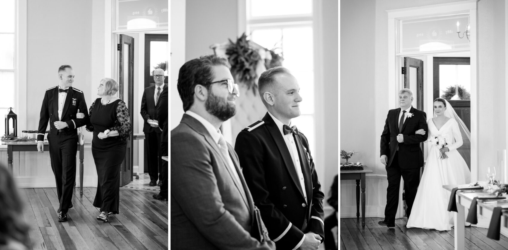 Modern elopement wedding at Parlour at Manns Chapel